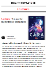 Cara, Sabine Dormond - Bon pour la tte, 10 dcembre 2021 (cliquer ICI)