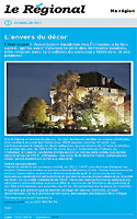 Concours littraire. Article paru dans Le Rgional, Bonus du Net du 12 juillet 2012 (cliquer ICI)