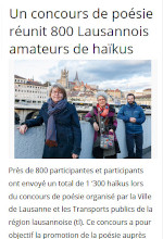 Un concours de posie runit 800 Lausannois amateurs de hakus - GenveActive, 17 mars 2021