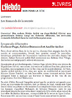 L'Hebdo : Les romands de la rentre - 30 aot 2012 (cliquer ICI)