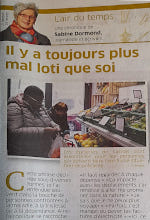 Il y a toujours plus mal loti que soi - Sabine Dormond - Article paru dans L'air du temps de Riviera-Chablais le 28 février 2024