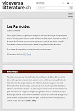 Critique des Parricides sur Vice-versa littérature par Festa Camaj (cliquer ICI)