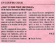 Article paru dans Riviera Magazine du 10 au 23 décembre 2010
