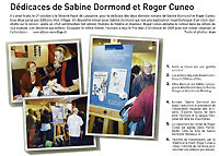 Le Régional : Dédicaces de Sabine Dormond et Roger Cuneo. Novembre 2013 (cliquer ICI)