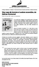 Une case de travers et autres nouvelles. Julien Sansonnens, 28 mars 2016 (cliquer ICI)