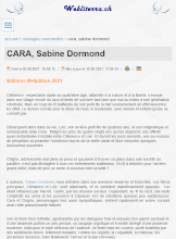 CARA, Sabine Dormond - Webliterra, 30 août 2021 (cliquer ICI)