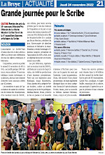 Concours littéraire Moudon et Le Scribe d'or - Article paru le 24 novembre 2022 dans La Broye (cliquer ICI)