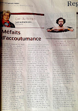 Méfaits d'accoutumance, Sabine Dormond. Article paru dans L'air du temps de Riviera-Chablais le 13 décembre 2023 (cliquer ICI)
