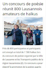 Un concours de poésie réunit 800 Lausannois amateurs de haïkus - GenèveActive, 17 mars 2021